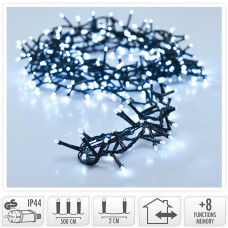 Micro Cluster - 1800 LED's - 36 meter - wit - 8 functies 