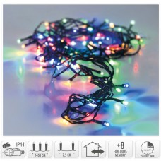 Kerstverlichting 320 led- 24m - multicolor - Timer - Lichtfuncties - Geheugen - Buiten