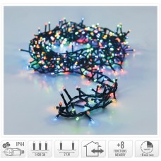 Microcluster - 700 led - 14m - multicolor - Timer - Lichtfuncties - Geheugen - Buiten