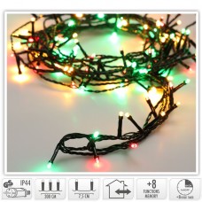 Kerstverlichting 120 led- 9m - three tone traditional - Timer - Lichtfuncties - Geheugen - Buiten