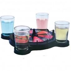 Roulette + 4 shots - Drinkspel 