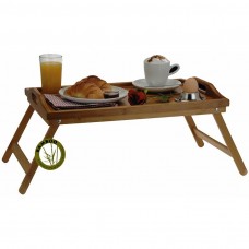 Bamboe dienblad voor op bed (50x30x24)