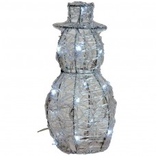 Acryl sneeuwman 25cm met 16 LED's 