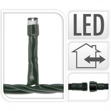 Koppelbare Kerstverlichting - 100 LED - 7.5m - extra warm wit