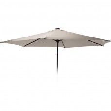 Parasol met verlichting - 270cm - taupe