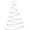 Verlichte Kerstboom - Wanddecoratie - 110cm