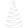 Verlichte Kerstboom - Wanddecoratie - 150cm