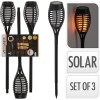 Solar Tuinfakkels - Vlamlicht - 40 cm - 3 stuks