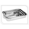 Braadslee - Ovenschalen - RVS - set van 3 