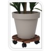 Plantentrolley - hout - bruin - Ø29 cm - tot 100 kg