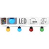 Tuinverlichting  Lichtsnoer - 10 gekleurde LED-lampen 