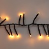 Maxi Cluster Kerstverlichting - 800 led - 12m - extra warm wit - Timer - Lichtfuncties - Geheugen - Buiten