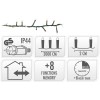 Microcluster - 1000 led - 20m - extra warm wit - Timer - Lichtfuncties - Geheugen - Buiten