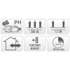 Kerstverlichting 180 led- 13.5m - three tone traditional - Timer - Lichtfuncties - Geheugen - Buiten