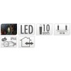 Feestverlichting voor de Tuin - 450cm - warm wit - 10x3 LED 