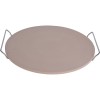 Pizza-baksteen 33cm met metalen houder 