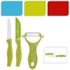 Excellent Houseware Keramische schilmessen  - groen